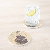 Okajima Yasoemon Zandsteen Onderzetter (Zijkant)