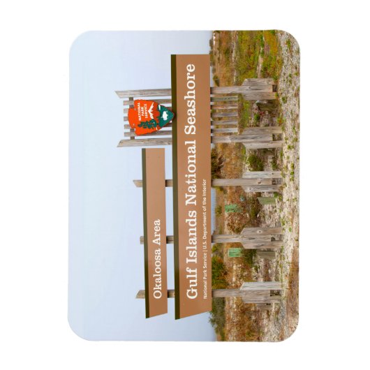 Okaloosa gebied, Gulf Islands National Seashore, F Magneet (Verticaal)