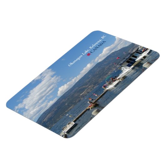 ©Okanagan Lake, Kelowna Marina, BC Canada Magneet (Linkerzijde)