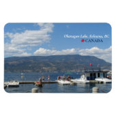 ©Okanagan Lake, Kelowna Marina, BC Canada Magneet (Horizontaal)