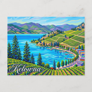 Okanagan Lake Waterfront Canada Briefkaart