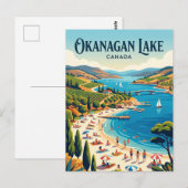 Okanaganmeer Canada Briefkaart (Voorkant / Achterkant)