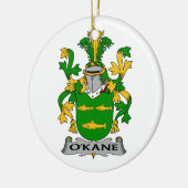 O'Kane Family Crest Keramisch Ornament (Links)