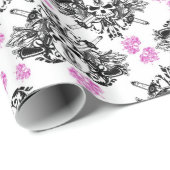 O'Kane Logo-omlooppapier (zwart en roze) Cadeaupapier (Rol Hoek)