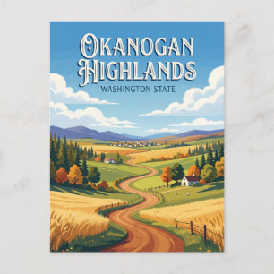Okanogan-hooglanden USA Briefkaart