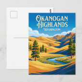 Okanogan Hooglanden VS Briefkaart (Voorkant / Achterkant)