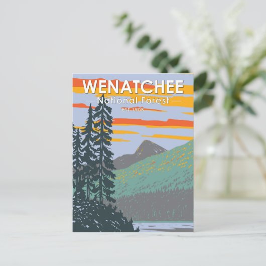 Okanogan Wenatchee National Forest Washington Briefkaart (Staand voorkant)