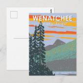 Okanogan Wenatchee National Forest Washington Briefkaart (Voorkant / Achterkant)