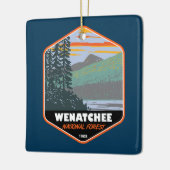 Okanogan Wenatchee National Forest Washington Keramisch Ornament (Links)