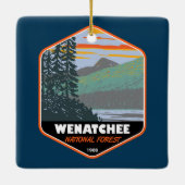 Okanogan Wenatchee National Forest Washington Keramisch Ornament (Achterkant)