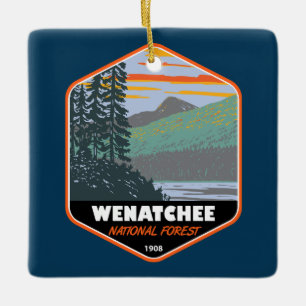 Okanogan Wenatchee National Forest Washington Keramisch Ornament