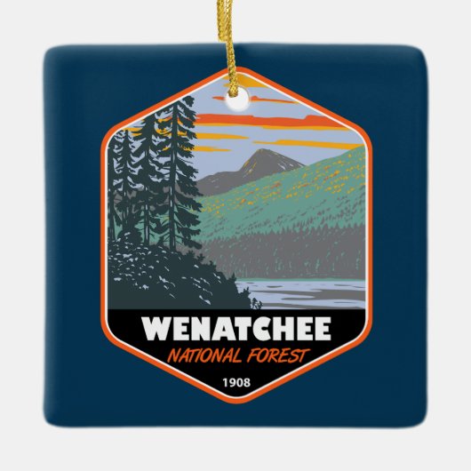 Okanogan Wenatchee National Forest Washington Keramisch Ornament (Voorkant)
