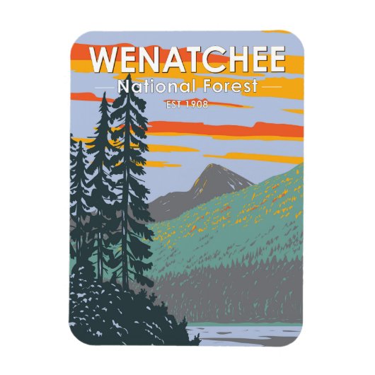 Okanogan Wenatchee National Forest Washington Magneet (Verticaal)