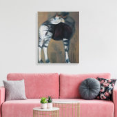 Okapi 2005 canvas afdruk (Insitu (Woonkamer))
