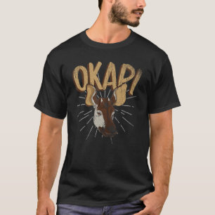 Okapi Africa Safari Animal Cute Okapi T-shirt