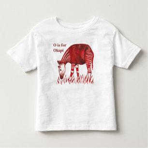 Okapi Artwork-Baby en T-shirt van de Kinderen