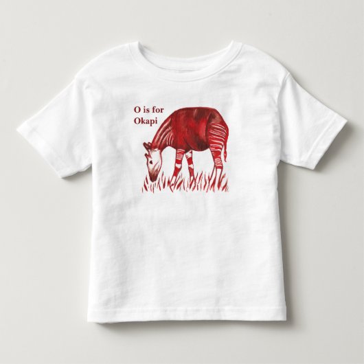 Okapi Artwork-Baby en T-shirt van de Kinderen (Voorkant)