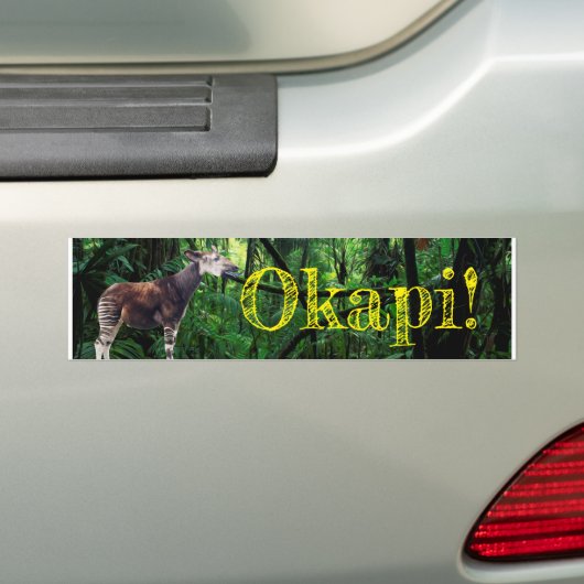 Okapi Bumpersticker (Op auto)