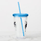 Okapi cartoon illustratie acryl drinkbeker (Links)