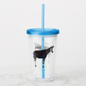 Okapi cartoon illustratie acryl drinkbeker (Voorkant)