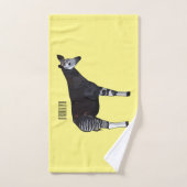Okapi cartoon illustratie bad handdoek (Handdoek)
