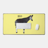 Okapi cartoon illustratie bureaumat (Keyboard & Muis)