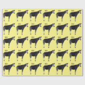 Okapi cartoon illustratie cadeaupapier (Vlak)