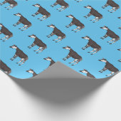 Okapi cartoon illustratie cadeaupapier (Hoek)