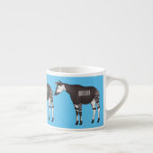 Okapi cartoon illustratie espresso kop (Rechts)