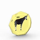 Okapi cartoon illustratie fotoblokken (Links)