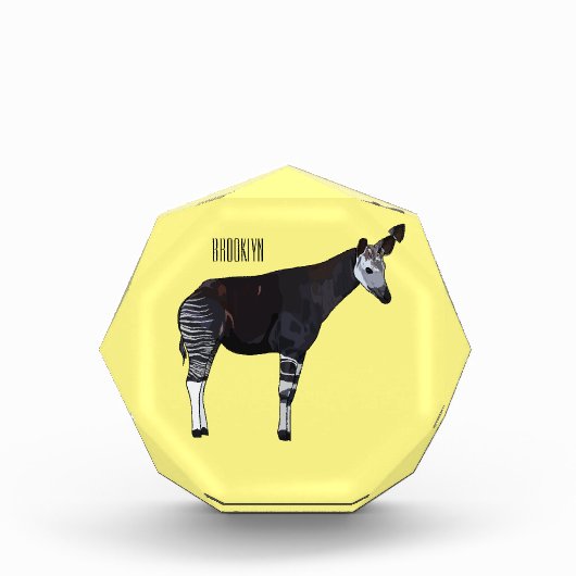 Okapi cartoon illustratie fotoblokken (Voorkant)