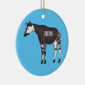 Okapi cartoon illustratie keramisch ornament (Rechts)