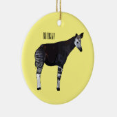 Okapi cartoon illustratie keramisch ornament (Rechts)