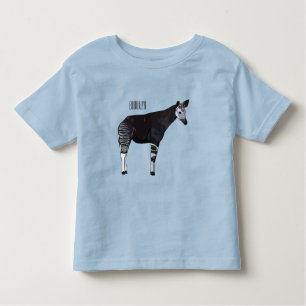 Okapi cartoon illustratie kinder shirts
