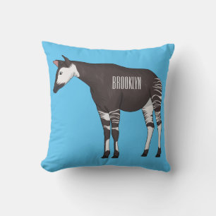 Okapi cartoon illustratie kussen