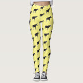 Okapi cartoon illustratie leggings (Voorkant)
