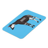 Okapi cartoon illustratie magneet (Linkerzijde)