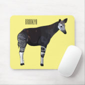 Okapi cartoon illustratie muismat (Met muis)