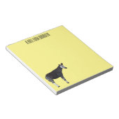 Okapi cartoon illustratie notitieblok (Schuin)