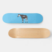 Okapi cartoon illustratie persoonlijk skateboard (Horizontaal)