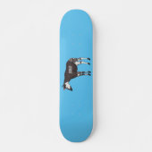 Okapi cartoon illustratie persoonlijk skateboard (Voorkant)