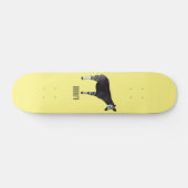Okapi cartoon illustratie persoonlijk skateboard (Horizontaal)