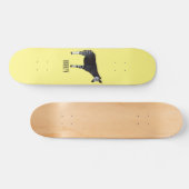 Okapi cartoon illustratie persoonlijk skateboard (Horizontaal)