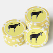 Okapi cartoon illustratie poker chips (Opstapeling)