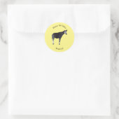 Okapi cartoon illustratie ronde sticker (Tas)