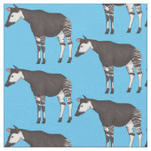 Okapi cartoon illustratie stof (Close Up)
