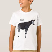 Okapi cartoon illustratie t-shirt (Voorkant)