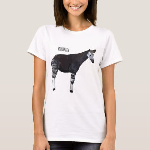 Okapi cartoon illustratie t-shirt
