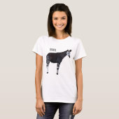 Okapi cartoon illustratie t-shirt (Voorkant volledig)