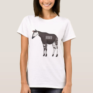Okapi cartoon illustratie t-shirt